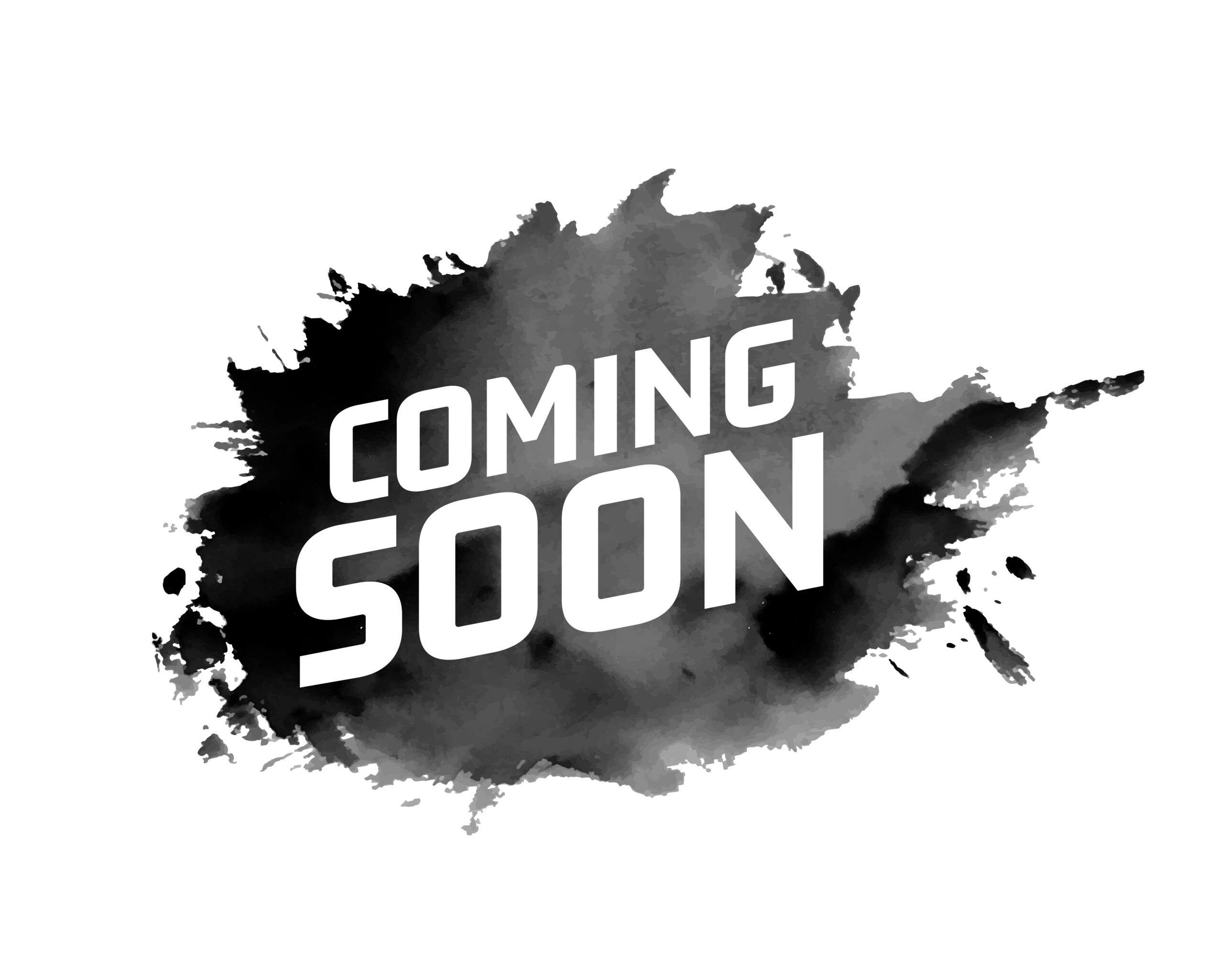 Abstract Coming Soon New Arrival Background With Splatter Effect
